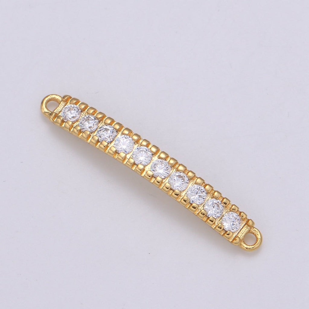 24K Crystal Gold plated Simple Connectors F-562 - DLUXCA