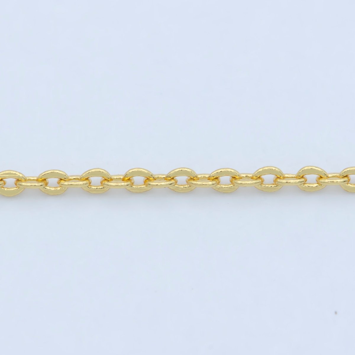 24K Gold plated 0.7mm Dainty Cable Chain 18 Inch Necklace w. Extender | WA-187 Clearance Pricing - DLUXCA