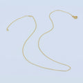 24K Gold plated 0.7mm Dainty Cable Chain 18 Inch Necklace w. Extender | WA-187 Clearance Pricing - DLUXCA