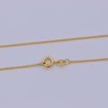 24K Gold plated 0.8mm Dainty Rounded Rolo 18 Inch Layering Chain Necklace | WA-473 Clearance Pricing - DLUXCA