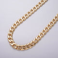 24k Gold plated 12mm Flat Cuban Flat Curb Unfinished Chain by Yard in Gold & Silver | ROLL-1051, ROLL-1081 Clearance Pricing