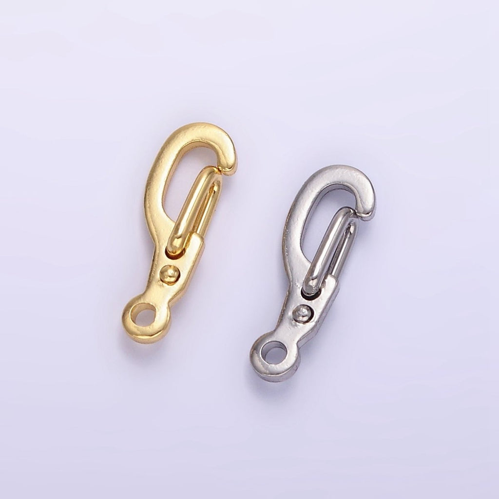 24K Gold plated 14mm Snap Hook Closure Findings in Gold & Silver | Z801 - DLUXCA