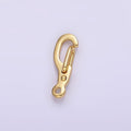 24K Gold plated 14mm Snap Hook Closure Findings in Gold & Silver | Z801 - DLUXCA