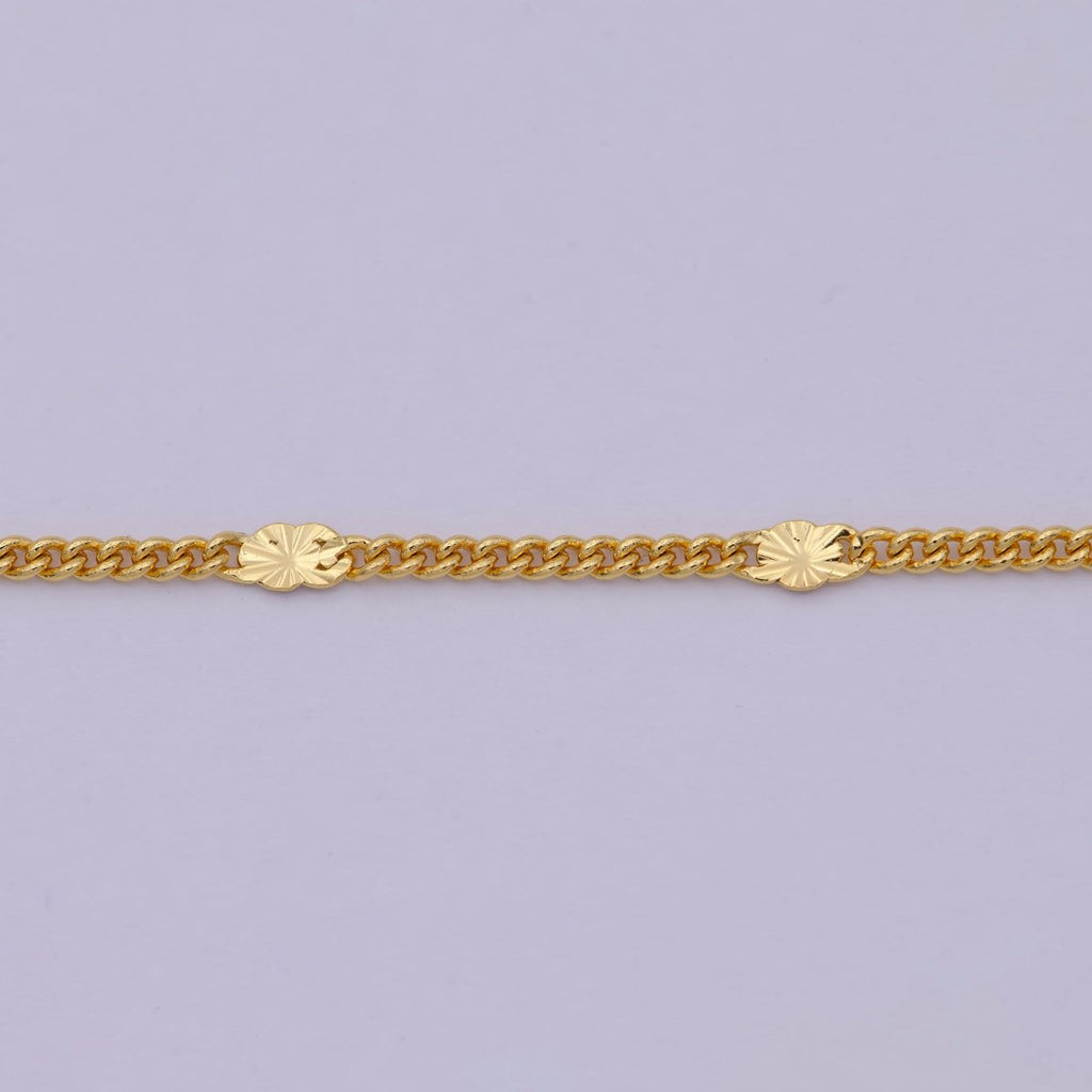 24K Gold plated 1.5mm Curb Chain 15.5, 18 inch Finished Necklace For Wholesale Necklace Dainty Jewelry Making Supplies | WA-521 Clearance Pricing - DLUXCA