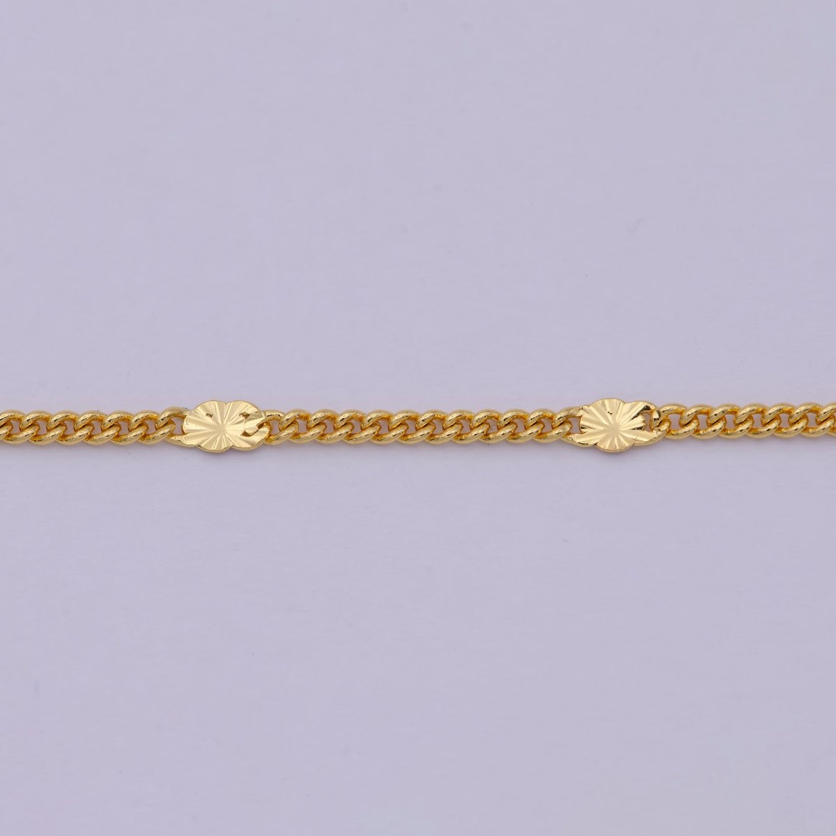 24K Gold plated 1.5mm Curb Chain 15.5, 18 inch Finished Necklace For Wholesale Necklace Dainty Jewelry Making Supplies | WA-521 Clearance Pricing - DLUXCA