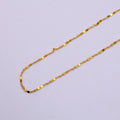 24K Gold plated 1.5mm Mariner Scroll Link Minimalist 24 Inch Layering Necklace | WA-2322 Clearance Pricing - DLUXCA
