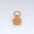 24K Gold plated 15mm Rose Flower Mini Add - On Charm | AG868 - DLUXCA