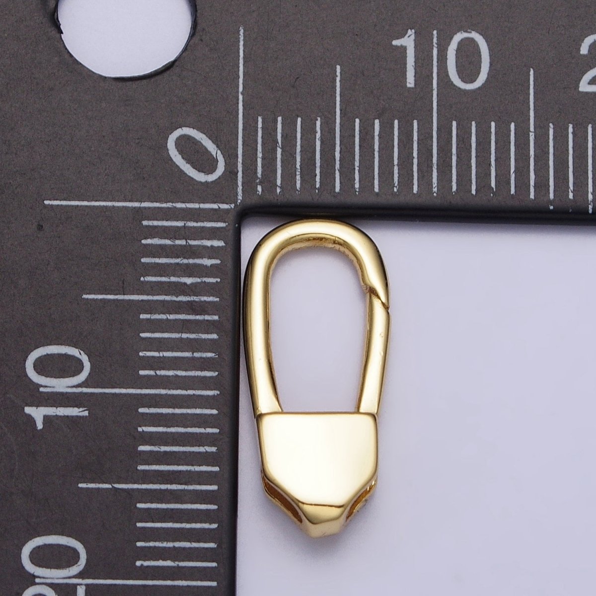 24K Gold plated 17mm Long Oblong Triggerless Push Closure Supply in Gold & Silver | Z-115 Z-116 - DLUXCA
