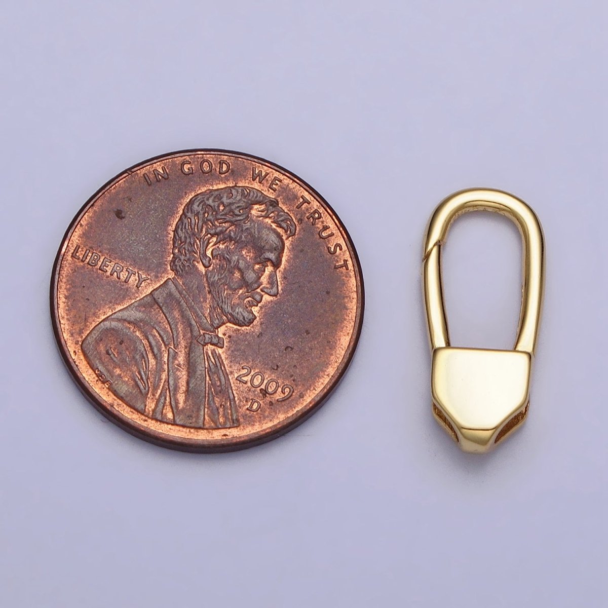 24K Gold plated 17mm Long Oblong Triggerless Push Closure Supply in Gold & Silver | Z-115 Z-116 - DLUXCA