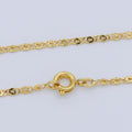 24K Gold plated 1.8mm Scroll Unique Link 18 Inch Layering Chain Necklace | WA-197 Clearance Pricing - DLUXCA
