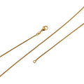 24K Gold plated 1mm 18 19.5 Inch Wheat Chain Necklace with spring ring clasp ready to wear chain Finished chain for necklace supply | CN-432 CN-479 Clearance Pricing - DLUXCA