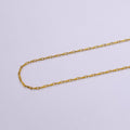 24K Gold plated 1mm Dainty Ladder Hook Horse Shoe Unfinished Chain For Jewelry Making | ROLL-1381 Clearance Pricing - DLUXCA