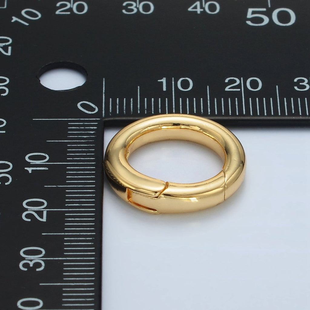 24K Gold plated 20mm Push Spring Gate Findings | L077 - DLUXCA