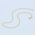 24K Gold plated 2.2mm Sunburst Textured Scroll 18 Inch Layering Chain Necklace | WA-191 Clearance Pricing - DLUXCA