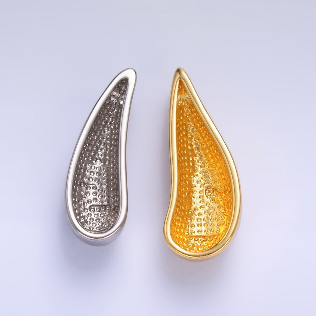 24K Gold plated 25 Teardrop Slide Charm Set | W822 