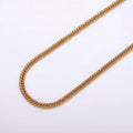 24k Gold plated 2.6mm Curb Chain Cable Link Unfinished Yard Chain in Gold & Silver | ROLL-1281 ROLL-1282 Clearance Pricing