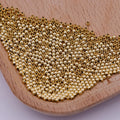 24K Gold plated 2mm 2.5mm 3mm 4mm Crimp Cover Beads Supply Pack L-615~L-618 - DLUXCA