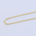 24K Gold plated 2mm Dainty Scroll 18 Inch Layering Chain Necklace | WA-199 Clearance Pricing - DLUXCA