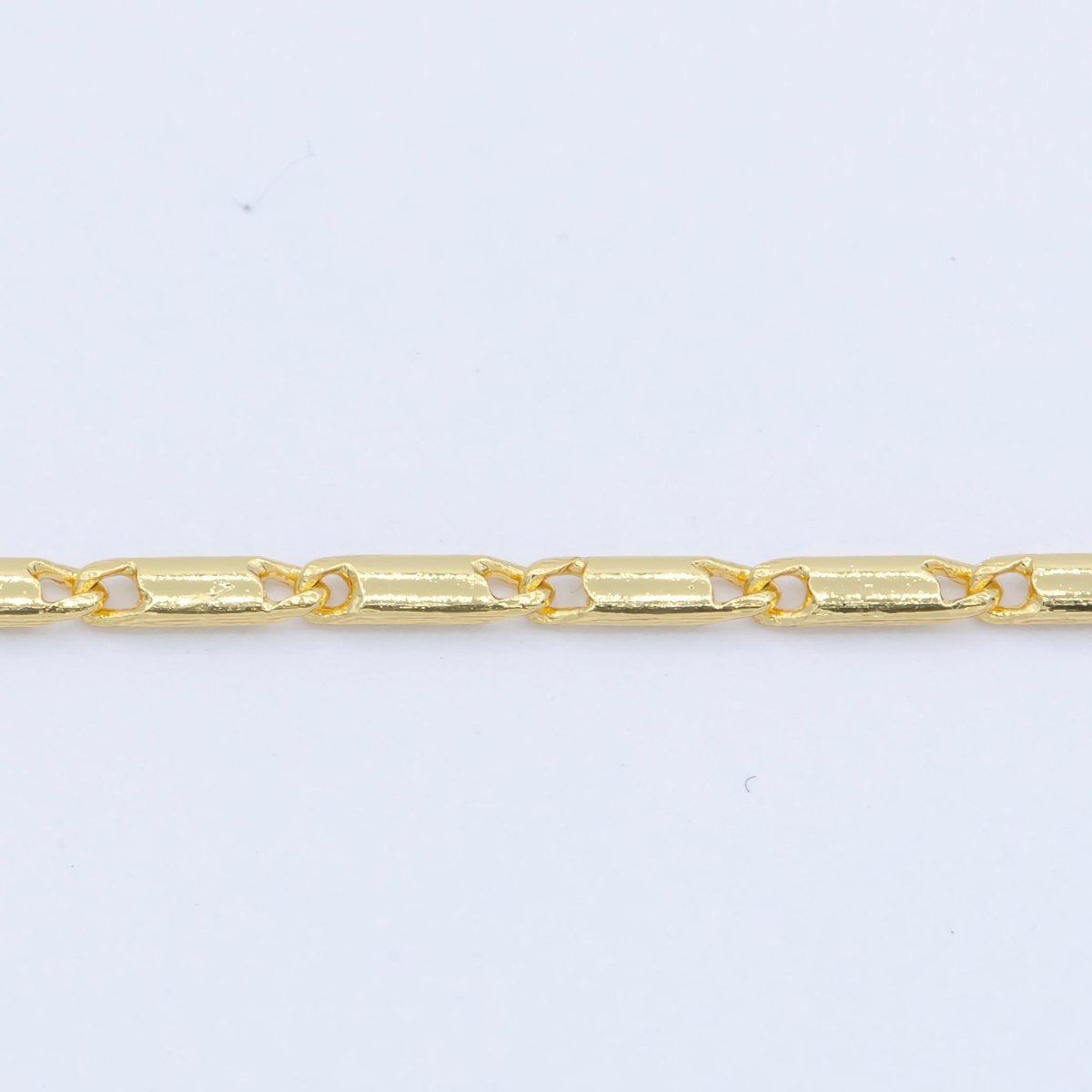 24K Gold plated 2mm Dainty Scroll 18 Inch Layering Chain Necklace | WA-199 Clearance Pricing - DLUXCA