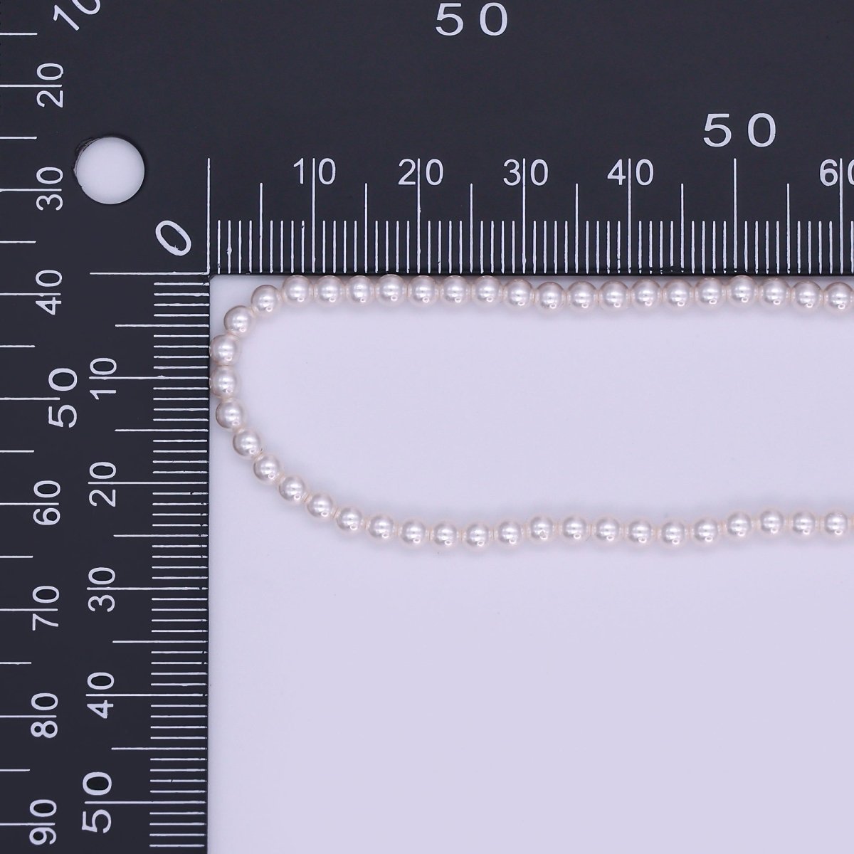 24K Gold plated 3m Off - White Shell Pearl Bead Gemstone 17 Inch Necklace | WA - 3049 - DLUXCA