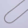 24K Gold plated 3mm Flat Cable Link Gold, Silver Unfinished Chain | ROLL-889, ROLL-890 Clearance Pricing - DLUXCA