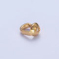 24K Gold plated 4.8mm Bead Tips Connector Jewelry Making Findings Pack | K-031 K-030 - DLUXCA