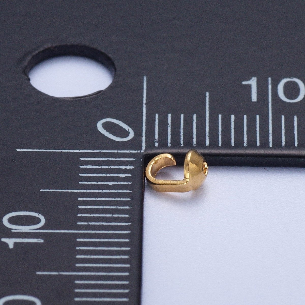 24K Gold plated 4.8mm Bead Tips Connector Jewelry Making Findings Pack | K-031 K-030 - DLUXCA