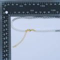 24K Gold plated 4mm, 6mm Gradient White - Grey Shell Pearl 17 Inch Necklace | WA - 2794 WA - 2795 