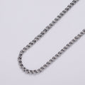 24K Gold plated 4mm Wheat Statement Double Link Unfinished Chain by Yard in Gold & Silver | ROLL-1045, ROLL-1079 Clearance Pricing - DLUXCA