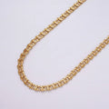 24k Gold plated 5.8mm Twist Cable Chain Cable Link Unfinished Yard Chain in Gold & Silver | ROLL-1299 ROLL-1300 Clearance Pricing