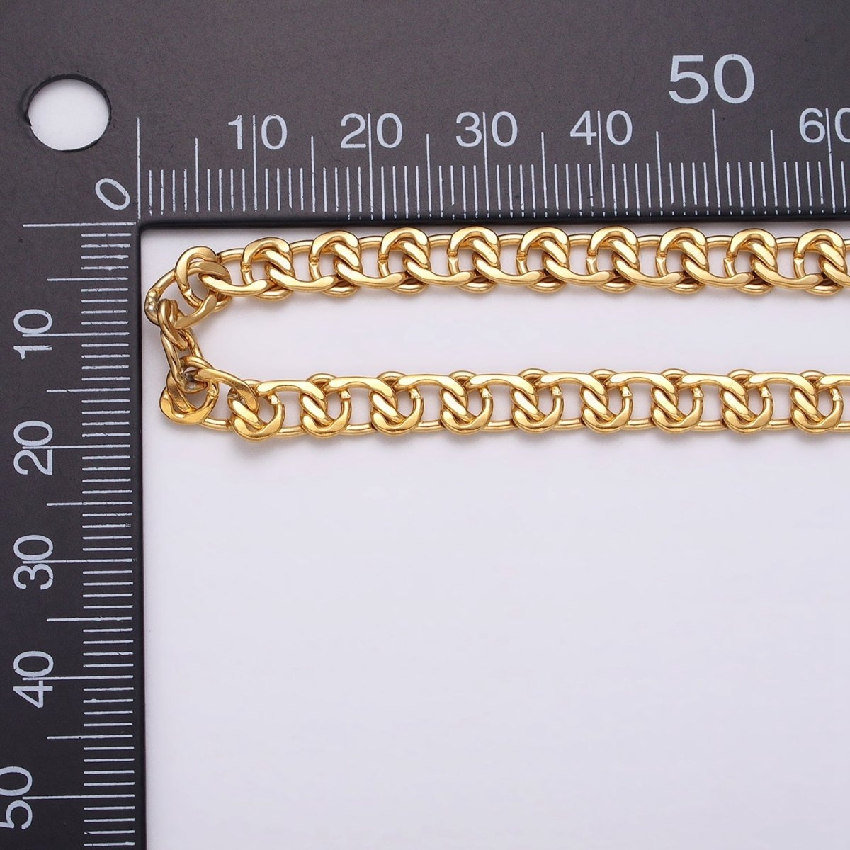 24k Gold plated 5.8mm Twist Cable Chain Cable Link Unfinished Yard Chain in Gold & Silver | ROLL-1299 ROLL-1300 Clearance Pricing