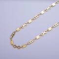 24K Gold plated 6.5mm Designed Anchor Unfinished Bulk Chain For Jewelry Making | ROLL-863 Clearance Pricing - DLUXCA