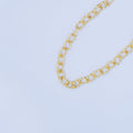 24K Gold plated 6.5mm Twisted Paperclip Unfinished Chain by Yard | Roll - 1551 