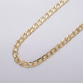 24k Gold plated 6mm Flat Concave Curb Unfinished Chain by Yard in Gold & Silver | ROLL-1054, ROLL-1106 Clearance Pricing