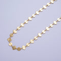 24K Gold plated 8mm Designed Rhombus Circle Wholesale Chain by Yard For Jewelry Making | ROLL-846 Clearance Pricing - DLUXCA
