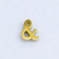 24K Gold plated Ampersand "&" and Number Sign "#" Abbreviation Bead Spacer | B564 B565
