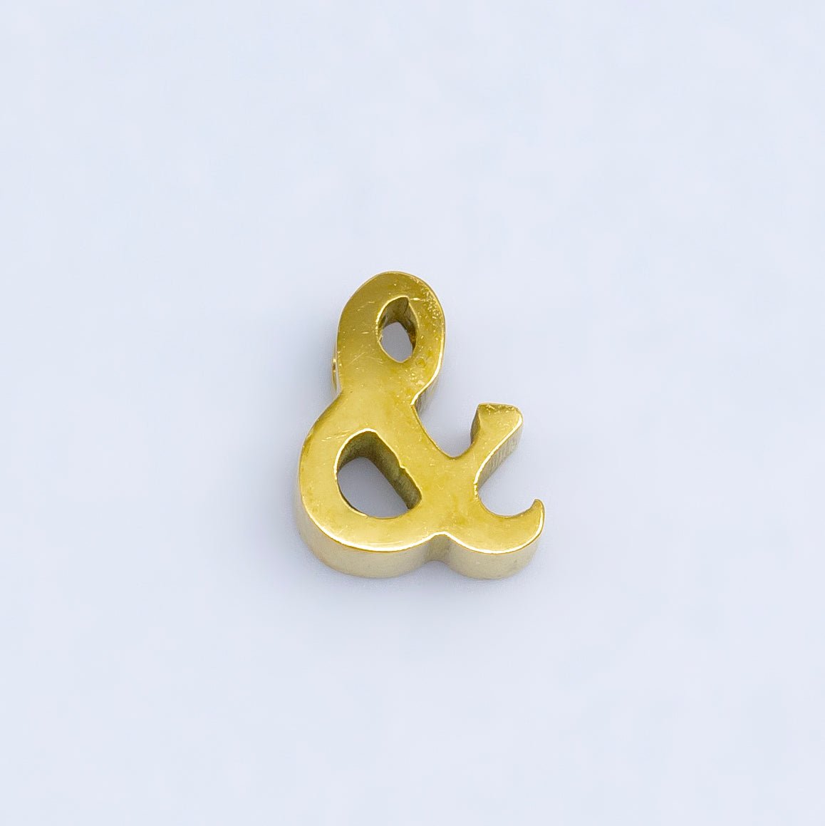 24K Gold plated Ampersand "&" and Number Sign "#" Abbreviation Bead Spacer | B564 B565