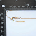 24K Gold plated Bar Chain Needle Necklace 20.5 - inch WA - 2624 - DLUXCA