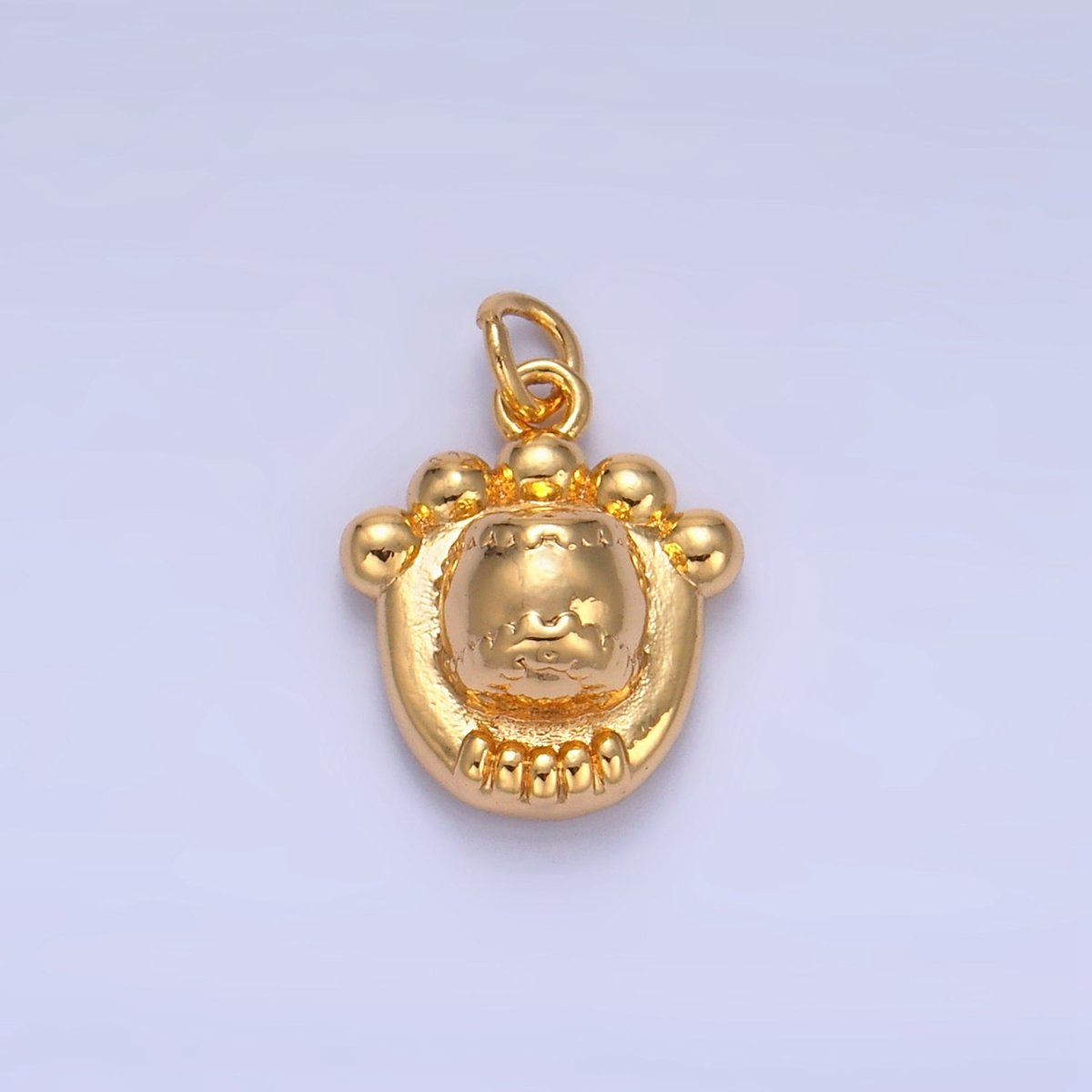 24K Gold plated Baseball Catch Glove Multidimensional 3D Charm | W132 - DLUXCA