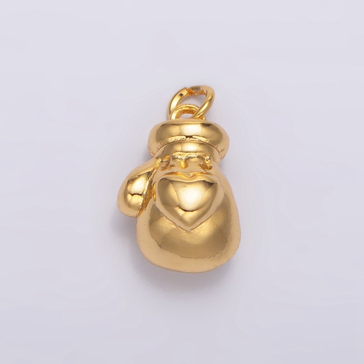 24K Gold plated Boxing Glove Minimalist Multidimensional Charm | W099 - DLUXCA