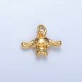 24K Gold plated Bunny Rabbit Animal Multidimensional Mini Charm | X889 - DLUXCA