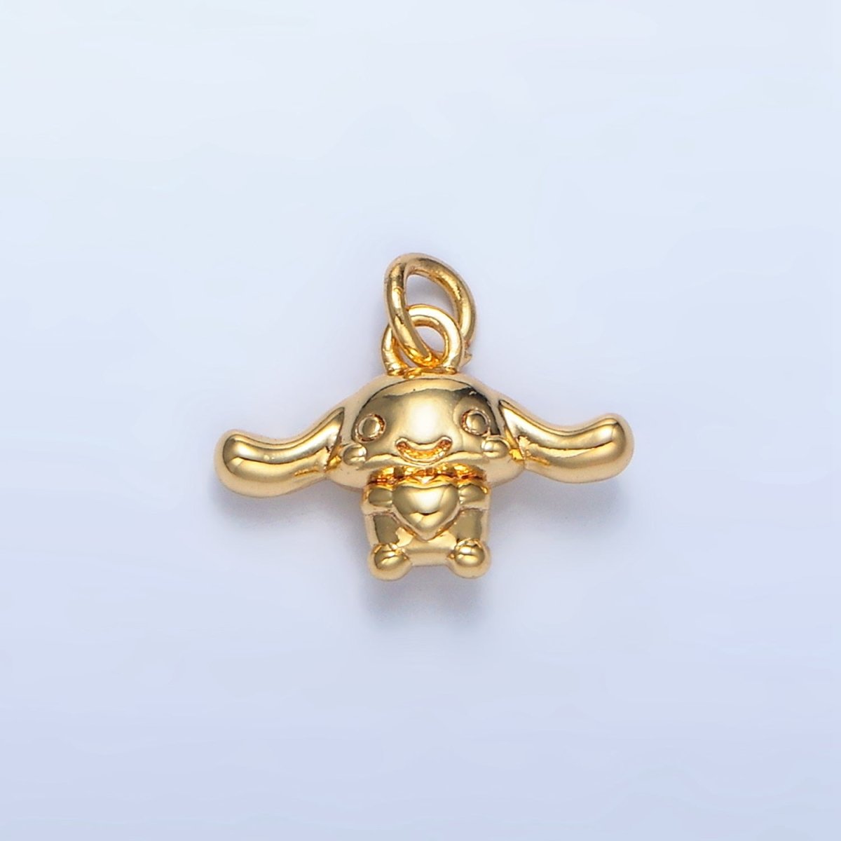 24K Gold plated Bunny Rabbit Animal Multidimensional Mini Charm | X889 - DLUXCA