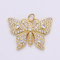 24K Gold plated Butterfly Charm D-908 - DLUXCA