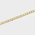 24K Gold plated Chain 4.5mmx7.2mm, Miami Cuban Curb Chain by Yard Wholesale bulk Roll Chain for DIY Jewelry | ROLL-430 Clearance Pricing overstock - DLUXCA