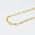 24K Gold plated Chain Twisted by Yard, Oval Chain 17.8X5mm link DESIGNED Chain for Necklace Bracelet Anklet Supply Component | ROLL-426 Clearance Pricing - DLUXCA