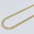 24K Gold plated Cuban CURB Link Chain By Yard, Miami Roll Chain For Jewelry Making, Width 6.7mm | ROLL-361 Clearance Pricing - DLUXCA