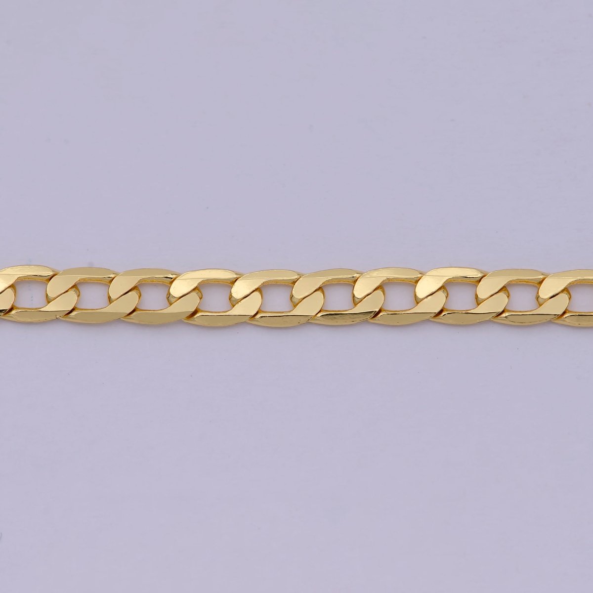 24K Gold plated Cuban Link Chain Necklace 18 inch Miami Cuban, 3.2mm Gold Chain, Curb Link, Men Women Chain Necklaces | WA-523 Clearance Pricing - DLUXCA