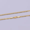 24K Gold plated Cuban Link Chain Necklace 18 inch Miami Cuban, 3.2mm Gold Chain, Curb Link, Men Women Chain Necklaces | WA-523 Clearance Pricing - DLUXCA
