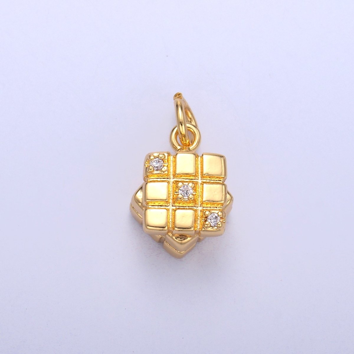 24k Gold plated Cubic Charm Games Rubrik Inspired Jewelry N - 011 