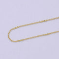 24K Gold plated Dainty 1.5mm Width Link Chain, Unique Rolo Unfinished Chain in Gold & Silver Color, Chain For Jewelry Making | ROLL-692, ROLL-693 Clearance Pricing - DLUXCA